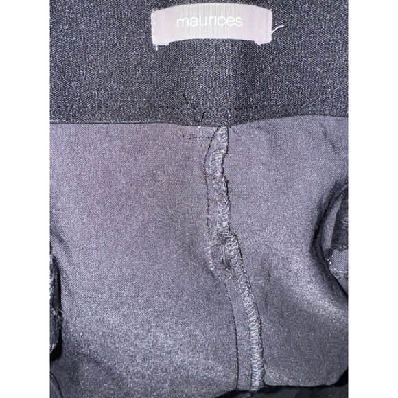 Maurices Womens Black Capri Pants Size XXL  Rayon & Nylon Blend - Picture 2 of 7